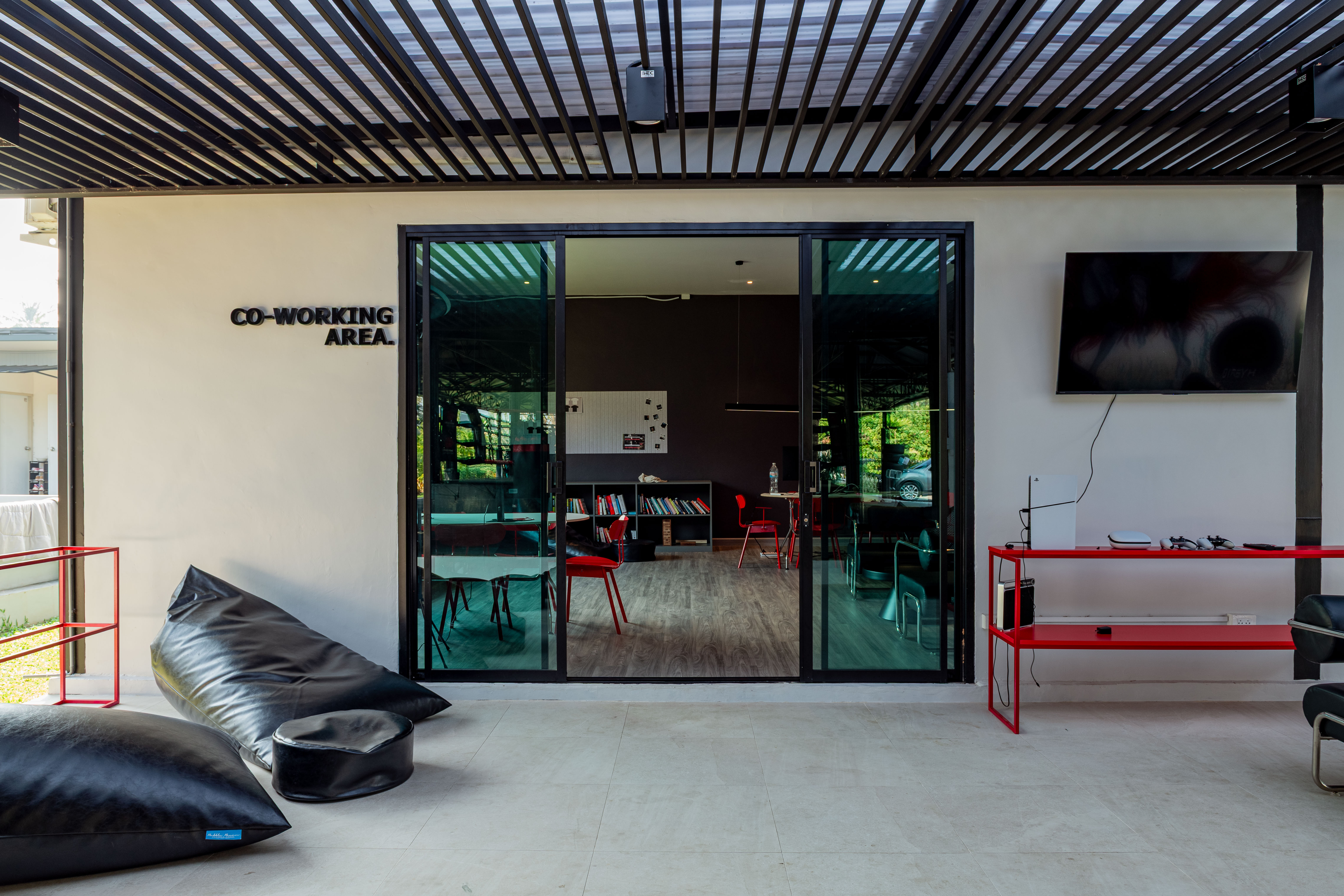 Another view of the co-working floor