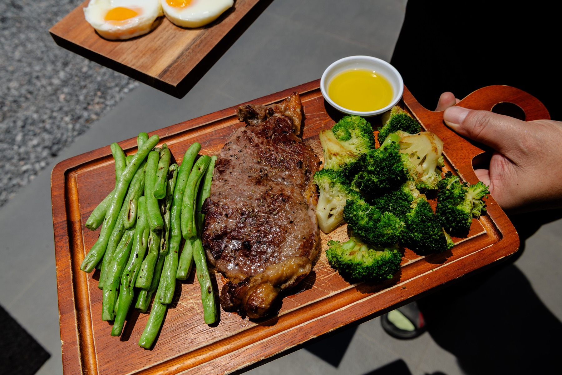 The on-site kitchen, where every plate is cooked to order